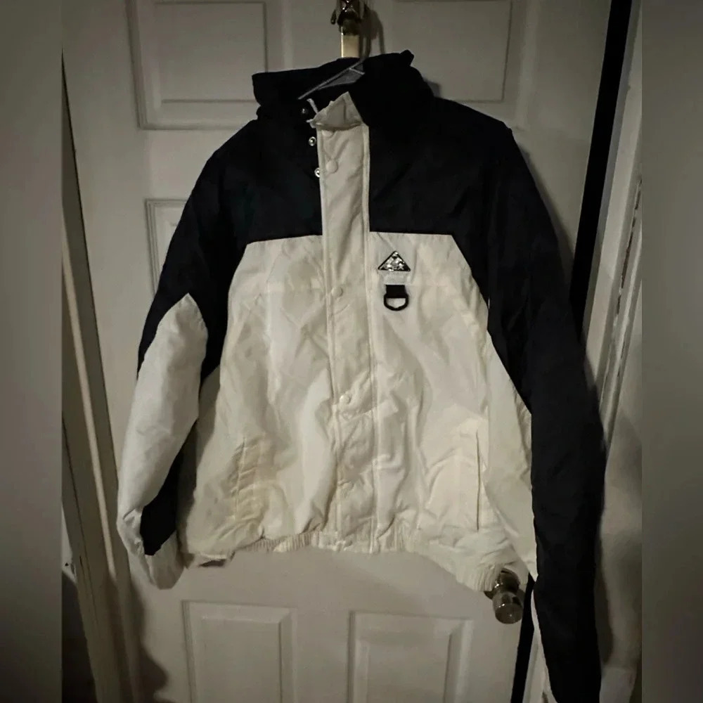 APEX Men  Jacket Sz XL Color Black & White